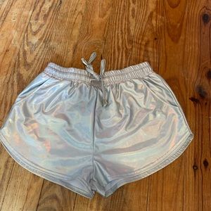 Holographic sports shorts